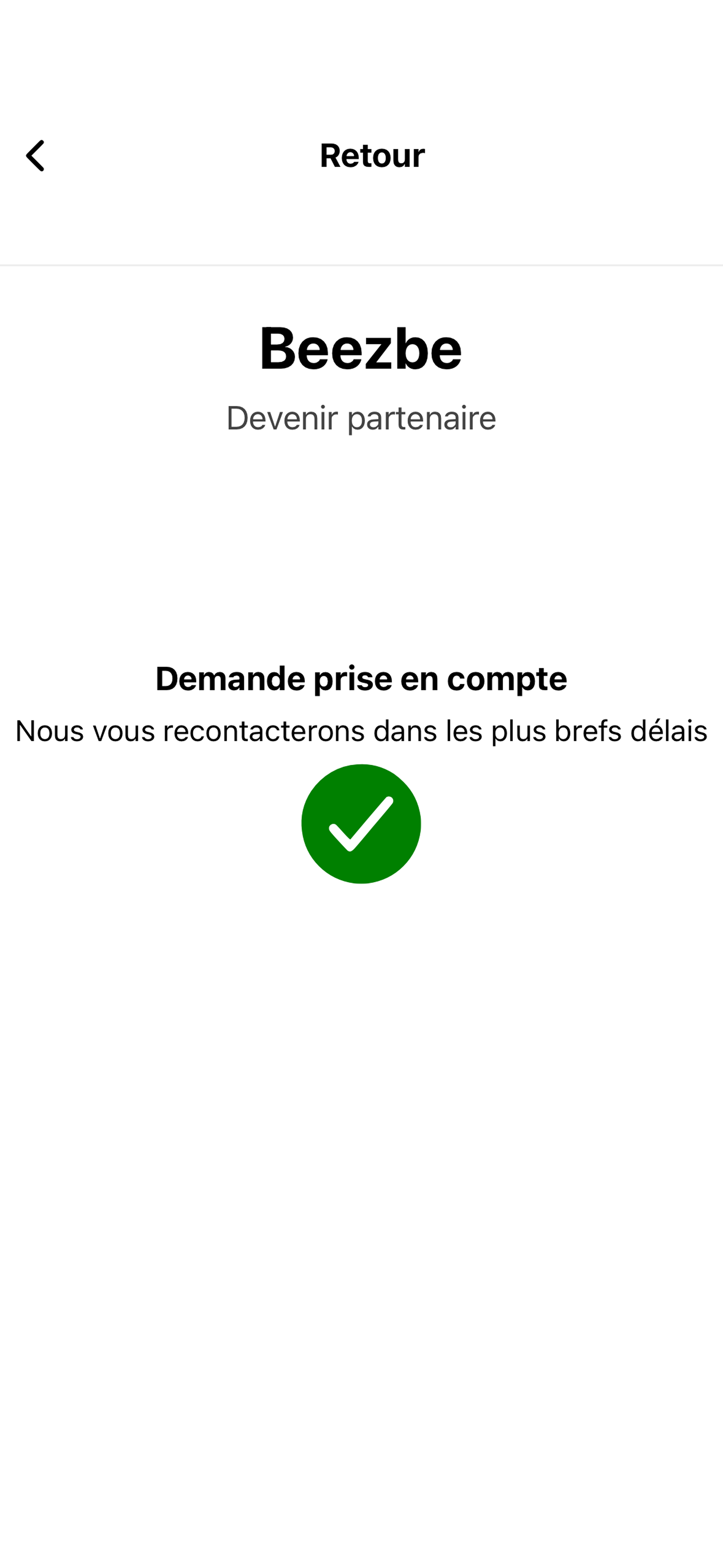 Validation de la demande vendeur